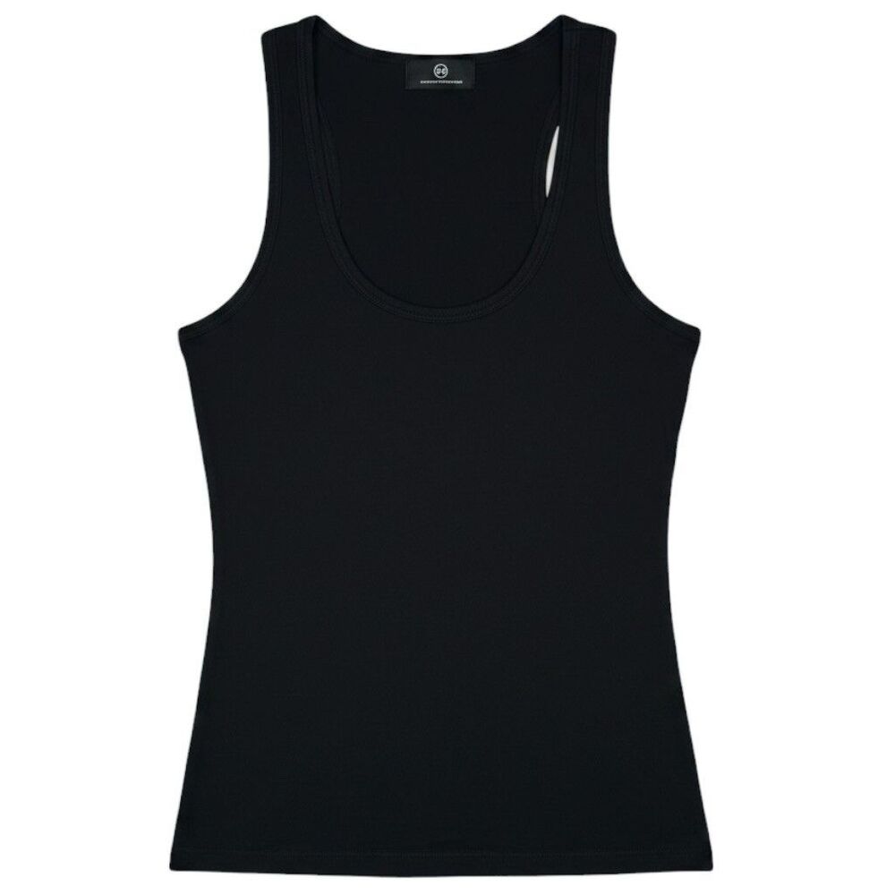 AG Adriano Goldschmied Tank Top Womens Small Black Sleeveless Casual Staple NEW